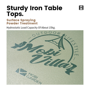 Mobi Garden <span class=keywords><strong>JJ</strong></span>屋外用家具ポータブルキャンプテーブルモダンデザイン丈夫な金属折りたたみテーブルアルミ合金脚屋外用 - Product Image 5