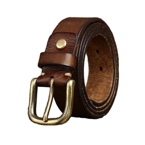 Factory Custom Logo 4mm Thick Eco-Friendly Modern Vintage Luxury Full Grain Cowhide Men's Genuine Leather <b>Wedding</b> Craft Craft - Product Image 1