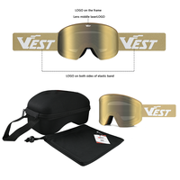 Masque de ski magnétique, échange rapide des verres, protection anti-buée UV400, compatible casque, masque de sport d'hiver personnalisé