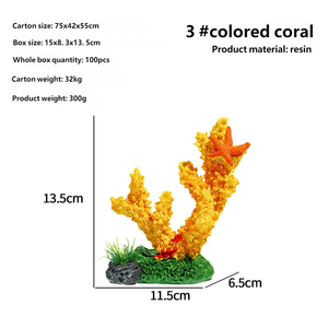 Hars Koraal Rif <span class=keywords><strong>Aquarium</strong></span> <span class=keywords><strong>Aquarium</strong></span> <span class=keywords><strong>Aquarium</strong></span> <span class=keywords><strong>Aquarium</strong></span> Decoratie Ornamenten Kleurrijke Boxed Marine Tank Landscaping Ijzeren Takken - Product Image 3