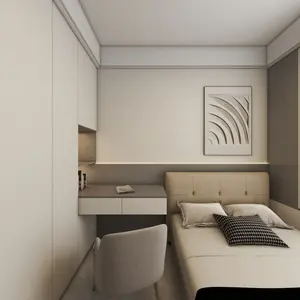 Mimari ev 3d iç tasarım hizmetleri ev 3d render iç tasarım ile yatak odası mobilya set