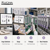 Sèche-cheveux ionique à haute vitesse RUCHA 1400W, brosse, moteur BLDC, outil de coiffage 8 en 1, multi-équipement