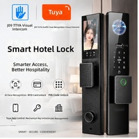 Serrure de porte intelligente Wi-Fi étanche avec reconnaissance faciale et veineuse, anti-regard indiscret, facile à installer, interphone vidéo