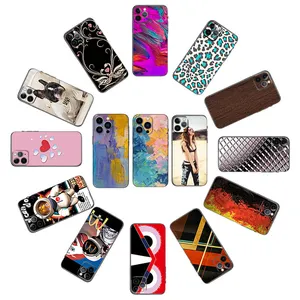 Customize mobile phone protective back sticker wrap 3D mobile skin design for mobile skin cutting machine