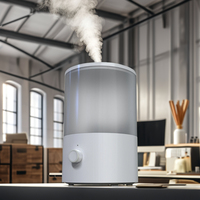 Humidificateur d'air 3.3L 2 en 1 Remplissage par le haut Buse de brouillard à 360 degrés Fonction d'huile essentielle pour le bureau