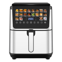 Friteuse à air intelligente 9L en acier inoxydable, personnalisée d'usine, affichage numérique, service OEM/ODM, marque personnalisée, vente en gros