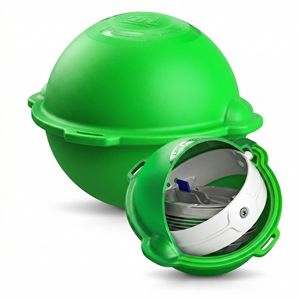 Green Sanitary GLGW Brand Buried Location Marker High Density Polyethylene Waterproof <b>Gimballed</b> Coil Locator GLGW-HDPE-150CM-GRN - Product Image 2