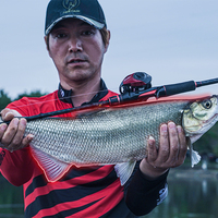 Ensemble canne à pêche HASIDA MS-X à action rapide avec pièces métalliques, système d'alarme, canne en carbone haute performance et moulinet baitcasting à double frein