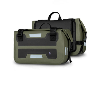 Borsa da sella posteriore impermeabile in PVC per moto, riflettente notturna, borsa laterale per sedile posteriore, borsa da viaggio per moto - Product Image 2