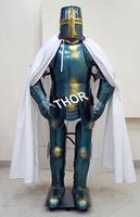 Toledo Combat Corps complet Armure médiévale Fait à la main Plus Size Knight Suit of Templar Replica avec fermeture à col en V