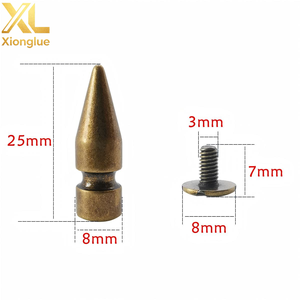 DIY Rivets décoratifs en cuivre pour accessoires de collier pour animaux de compagnie, matériel en cuir 7x10mm - Product Image 4