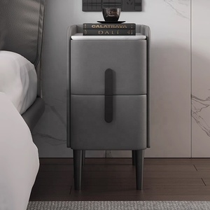 <strong>Bedside</strong> Cabinet <strong>30Cm</strong> Wide Ultra-Narrow Storage Locker Modern Minimalist Small Apartment Rock Plate Night <strong>Table</strong> - Product Image 2