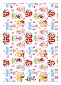 <span class=keywords><strong>Avatar</strong></span> de unicornio con patrón de puntos de color película de transferencia de calor 2D 3D película de transferencia de calor para zapatillas superficie solamente - Product Image 3