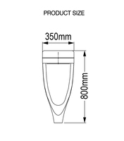 Lampes de jardin européennes d'extérieur, AC IP65, étanches, lampadaires LED modernes avec poteaux en alliage d'aluminium
