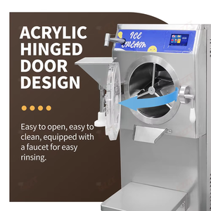 Máquina de Hielo Duro de 68L/H con Tecnología de Mezcla Automática para Gelato, Sorbete y Hielo <span class=keywords><strong>Italiano</strong></span>, con Grifo de Limpieza - Product Image 5
