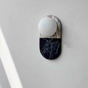 Jia Wenjun Natural Marble Wall Lamp <b>Led</b> <b>Light</b> Source 220V For Living <b>Room</b> Bedroom Hallway Lighting - Product Image 3