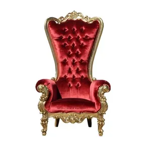 Bomacy Red High Back King Throne Chair Manicure Pedicure Chair Nail Salon Furniture SPA Equipment