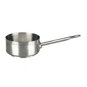 Shallow Stainless Steel <b>Saucepan</b> Ø 24 cm H 9.5 cm, 4.3 L, Triple-Layer Base Paderno - Product Image 1