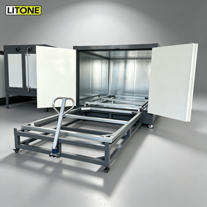 <span class=keywords><strong>Four</strong></span> de cuisson électrostatique pour revêtement en poudre avec chariot, taille personnalisée, chauffage électrique pour séchage par pulvérisation de pièces métalliques en alliage, certifié CE - Product Image 1