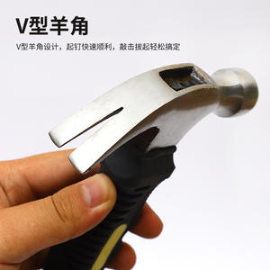 Mini martillo de garra de acero al carbono con mango corto y cara redonda para carpintería y uso doméstico - Product Image 3