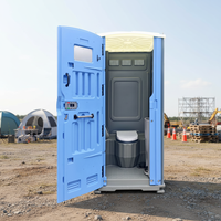 Toilettes portables aux couleurs personnalisables avec lavabo et réservoir d'eau, installation facile, matériau HDPE, respectueux de l'environnement