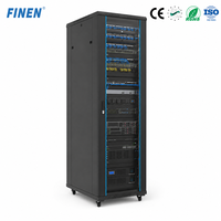 Gabinete de Servidor de 19 Pulgadas de Alta Resistencia con Ruedas PDU, Venta al Por Mayor de Fábrica, OEM ODM, Equipo de Computación en la Nube para Salas de Servidores Empresariales