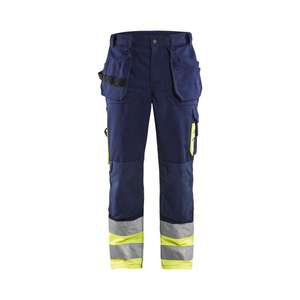 BLAKLADER - 152918608933C60 Pantalón Hi-Vis Azul marino/Amarillo-EAN 7330509288009 ROPA DE TRABAJO DE 2017 - Product Image 1