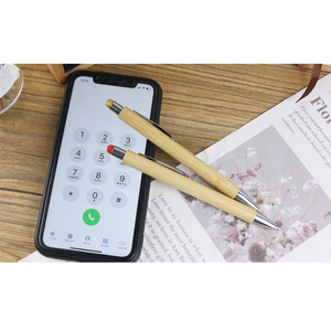 Bolígrafo de gel de bambú natural, bolígrafo promocional, estilista, grabado, respetuoso con el medio ambiente, cuerpo novedoso, tinta negra de 1,0mm, nuevo producto - Product Image 4