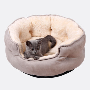Cama lavable para perros en Europa y América, cama para gatos redonda para interiores, cama redonda para mascotas para cachorros y gatitos - Product Image 4