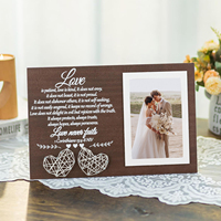 Cadre de mariage Décoration murale et de table Cadre photo de couple amoureux Cadeaux de mariage exquis Collection de souvenirs Cadre photo