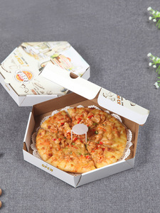Boîte d'emballage rigide pour pizza et pain plat <span class=keywords><strong>à</strong></span> <span class=keywords><strong>emporter</strong></span>, personnalisée, imprimée, écologique, biodégradable, recyclable, de 6 <span class=keywords><strong>à</strong></span> 18 pouces, noire - Product Image 4