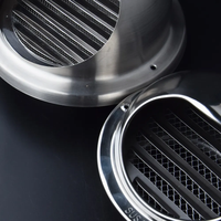 Cache-pluie ventilé en acier inoxydable 304 sur mesure pour sortie d'extraction de cuisinière à gaz, pour atelier extérieur, 100 mm