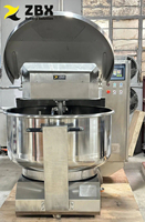 Zware bakkerijdeegmixer 75/100/125/150KG met opklapbare kop en verwijderbare kom, touchscreen bedieningspaneel, aanpassing mogelijk