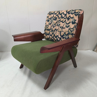Canapé contemporain de luxe en bois de teck pour la maison, le bureau ou le salon, meubles de patio extérieurs à siège profond