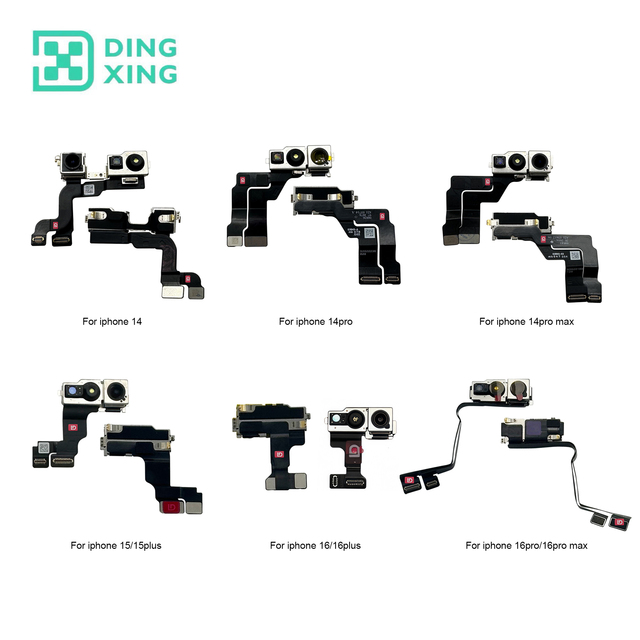 Hot Selling Original Small Camera for iPhone 14/15/16plus 14/15/16pro 14/15/16/17pro Max Front Camera Face ID Replacement Webcam