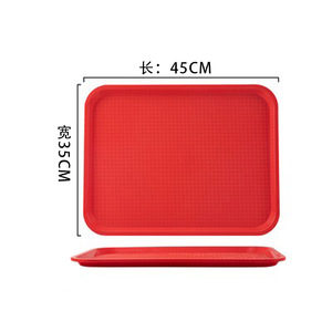 3 SIZE Large Foodservice Tray, <strong>Rectangular</strong> Food Trays <strong>Plastic</strong> Drink <strong>Serving</strong> Tray for <strong>Serving</strong> Drinks, Snacks, Tea - Product Image 6