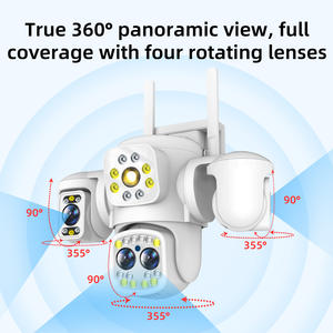 กล้องวงจรปิด <span class=keywords><strong>Yoosee</strong></span> 4 เลนส์ 4K 8MP CMOS ไร้สาย แบบ PTZ ทรงโดม ซูมออปติคอล 10 เท่า ติดตามบุคคลอัตโนมัติ หมุนได้ 360 องศา กันน้ำ รองรับซิม 4G - Product Image 5