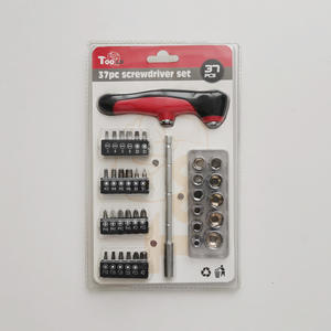 Juego de Destornilladores Tipo T Lixin de 37 Piezas, Acabado Cromado, Puntas Intercambiables, Uso Doméstico - Product Image 3