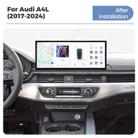 DUDUAUTO DUDU7 2K 12.3 pouces Autoradio portable Système Android avec DSP OBD2 Amplificateur & GPS pour Audi A4L 2017-2024