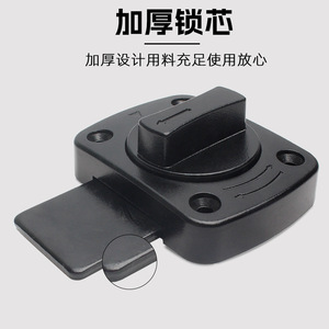 Zinc Alloy Rotating <b>Pin</b> Surface Mounted Square Door Latch With Left Right Lock Outdoor Mini Bolt Easy Installation - Product Image 3