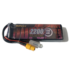 Baterías de Polímero de Litio 7.4v 11.1v 14.8v 22.2v 2s 3s 4s 6s, Batería Lipo RC 2200mah 5000mah 5200mah 5500mah, Batería Lipo Personalizada - Product Image 1