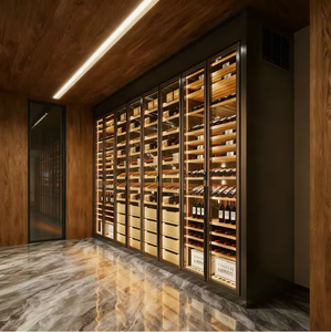 Constant Temperature Freestanding Stainless Steel Wine Cabinet with Lcd Touch for Cellar <b>Storage</b> of & Beverages Type Stainless - Product Image 5
