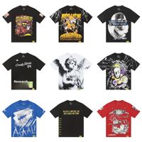 T-shirts en coton blanc à manches courtes pour homme, style urbain, motif 'High Street Cough Syrup'