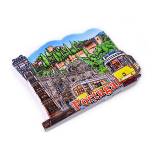 Imán de Refrigerador Personalizado de Gran Tamaño con Diseño de Ciudad de <span class=keywords><strong>Portugal</strong></span>, Recuerdo de Viaje, Artesanía de Resina, Forma Moderna, Impermeable - Product Image 5