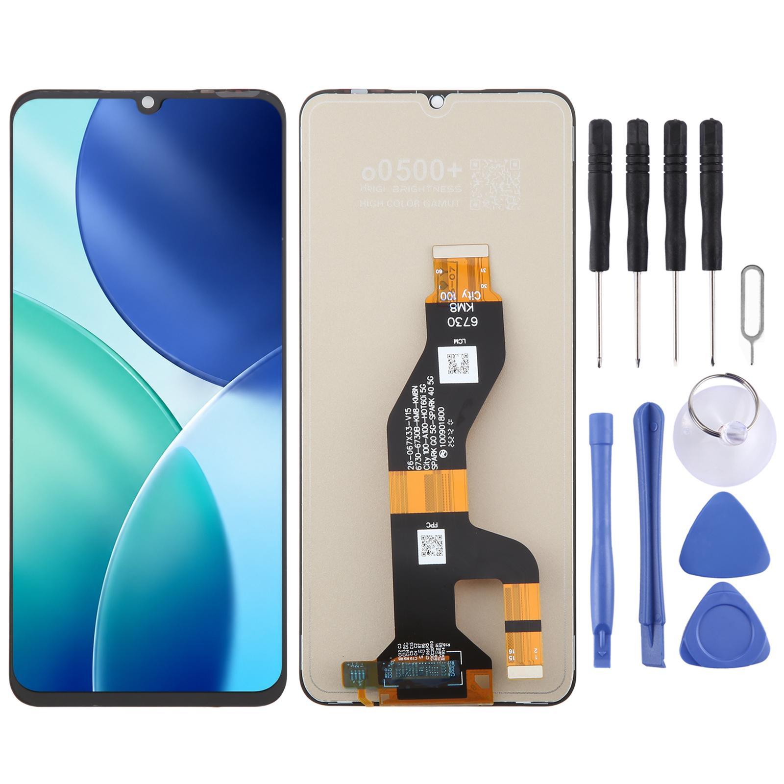 Reliable OEM <strong>LCD</strong> Screen Digitizer Full Assembly <strong>Replacement</strong> for <strong>Itel</strong> A100 Touch Display Panel Phone Repair Part Accessories