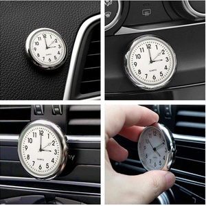 Automobile Clock Dashboard Car Clock Interior Decor Portable Mini Clock Decoration Luminous Analog <b>Watch</b> Ornaments for Cars - Product Image 3