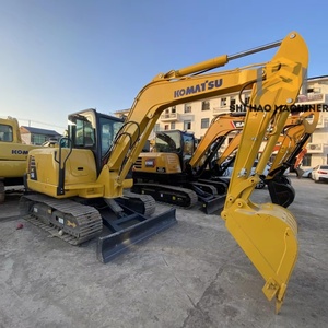 Excavadora de cadenas usada KOMATSU PC56 de 5.6 toneladas de alta calidad, original japonesa para trabajo agrícola y doméstico - Product Image 1