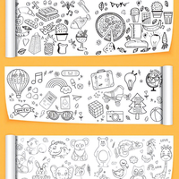 Rouleau de dessin pour enfants 3M, papier adhésif pour coloriage, rouleau de papier à graffiti, rouleau de papier à colorier, jouets éducatifs de peinture DIY pour enfants
