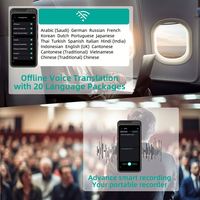 Traducteur vocal portable Z6, 139 langues, traduction en temps réel, traducteur instantané intelligent de 4,1 pouces avec conversion des taux de change