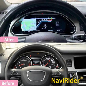 For Audi Q7 2005-2015 Instrument Cluster LCD <b>Digital</b> Dashboard Panel Carplay Gps Speedometer Virtual Cockpit Tachometer <b>Clock</b> - Product Image 2